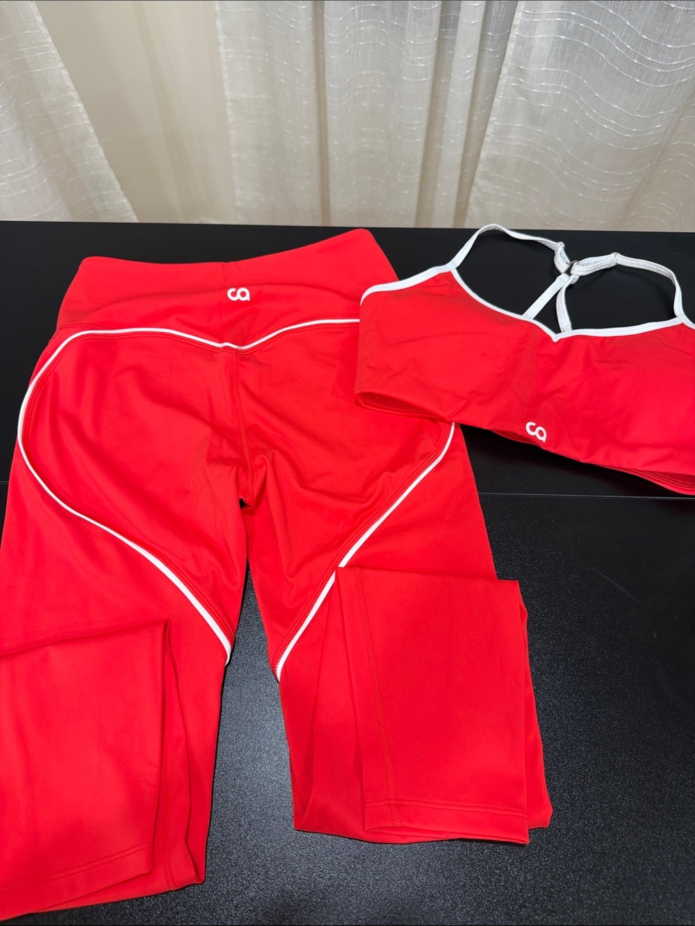 Pink Women's High-Waist Active Leggings and Sports Bra Set - Picture 3 of 6